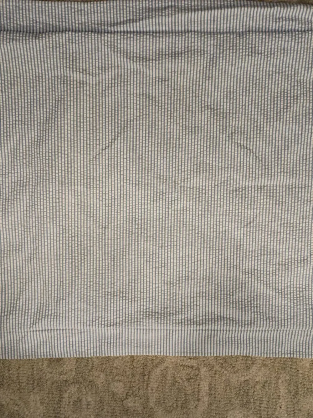 Seersucker Vintage Eddie Bauer Full Duvet Cover and Shams